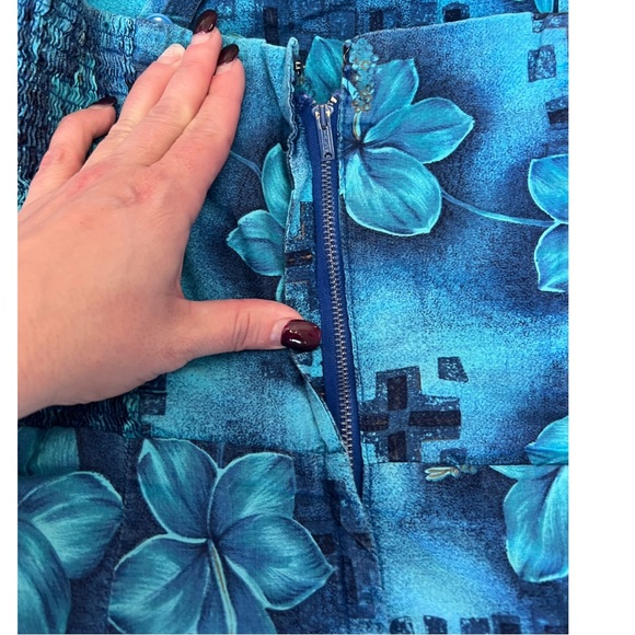 VTG Blue Floral 60's Paradise Hawaii Sun Suit Romper See Measurements in listing - Picture 14 of 15